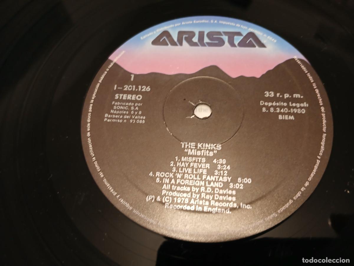 Discos de vinilo: THE KINKS -MISFITS = MARGINADOS- LP DISCO VINILO - Foto 2