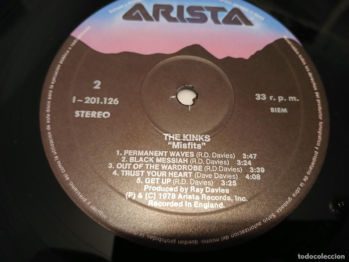 Discos de vinilo: THE KINKS -MISFITS = MARGINADOS- LP DISCO VINILO - Foto 3