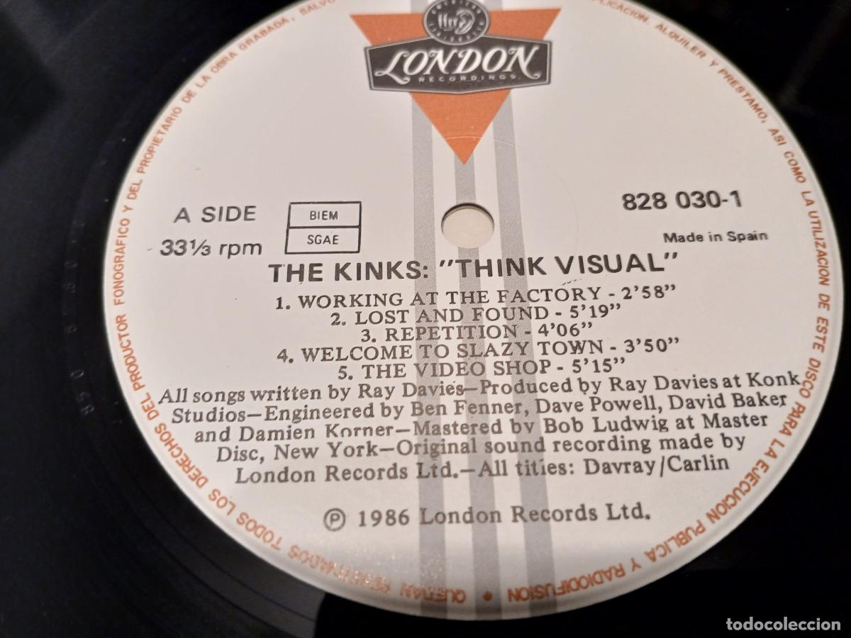 Discos de vinilo: THE KINKS -THINK VISUAL- (1986) LP DISCO VINILO - Foto 3