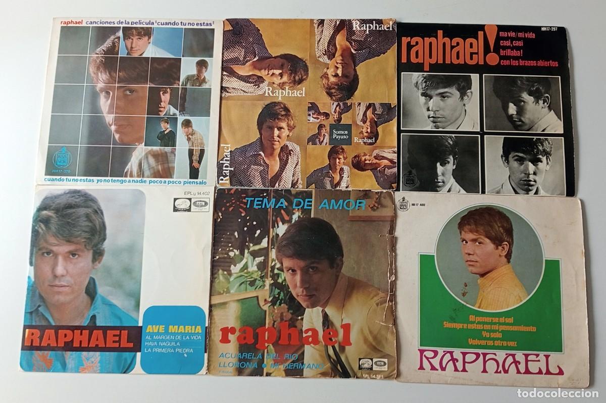 Discos de vinilo: LOTE DE 6 SINGLES EN VINILO DE RAPHAEL - Foto 1
