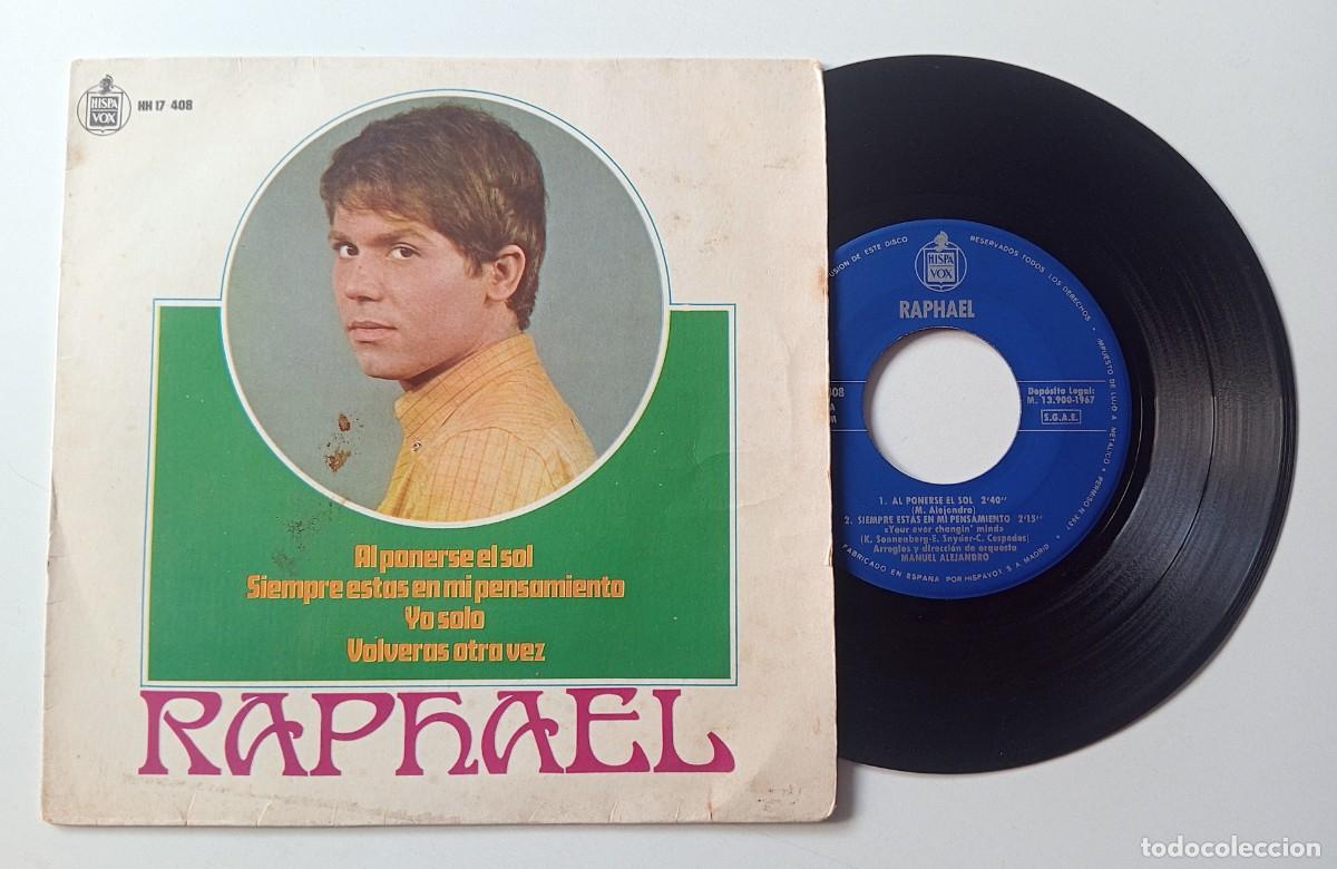 Discos de vinilo: LOTE DE 6 SINGLES EN VINILO DE RAPHAEL - Foto 2