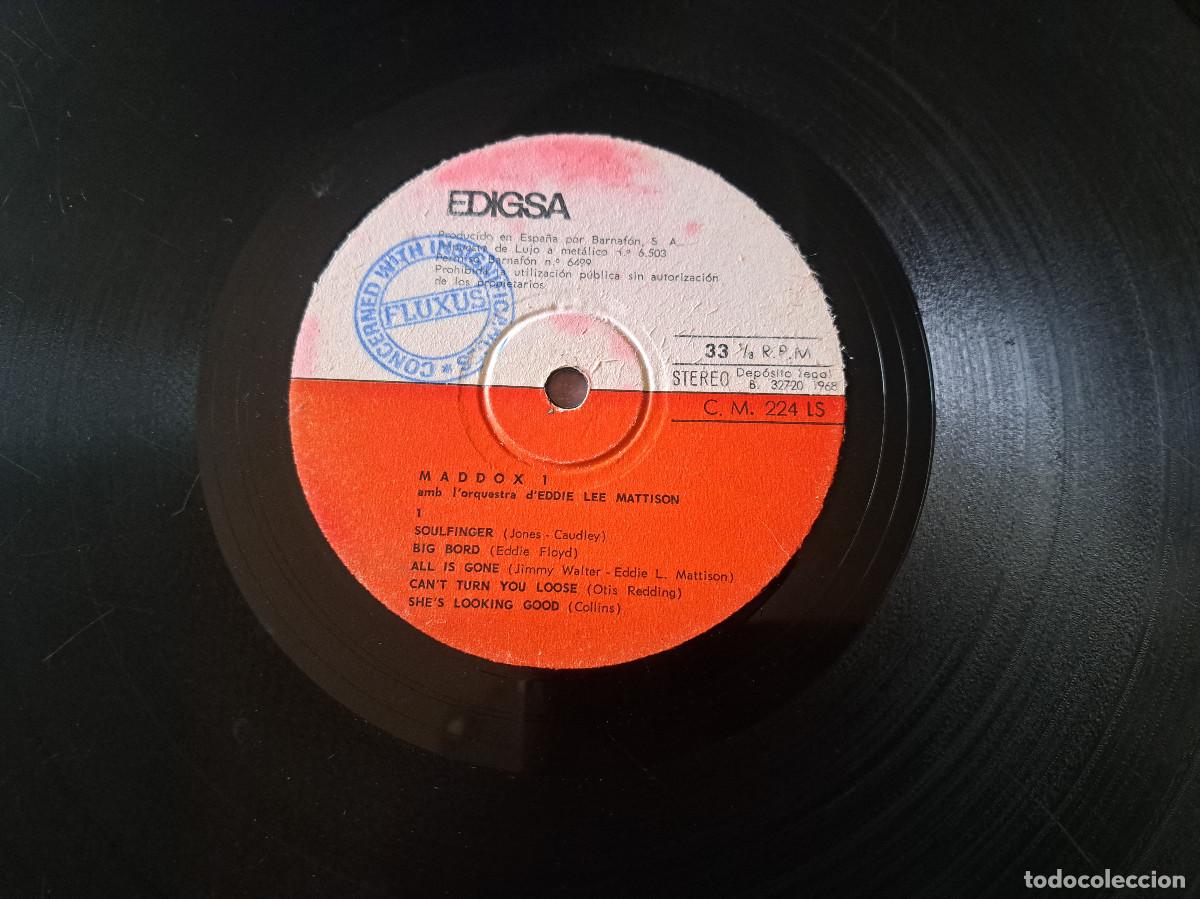 Discos de vinilo: LP DEddie Lee Mattison &ndash; Maddox 1 1968 DISCOTECA - Foto 2