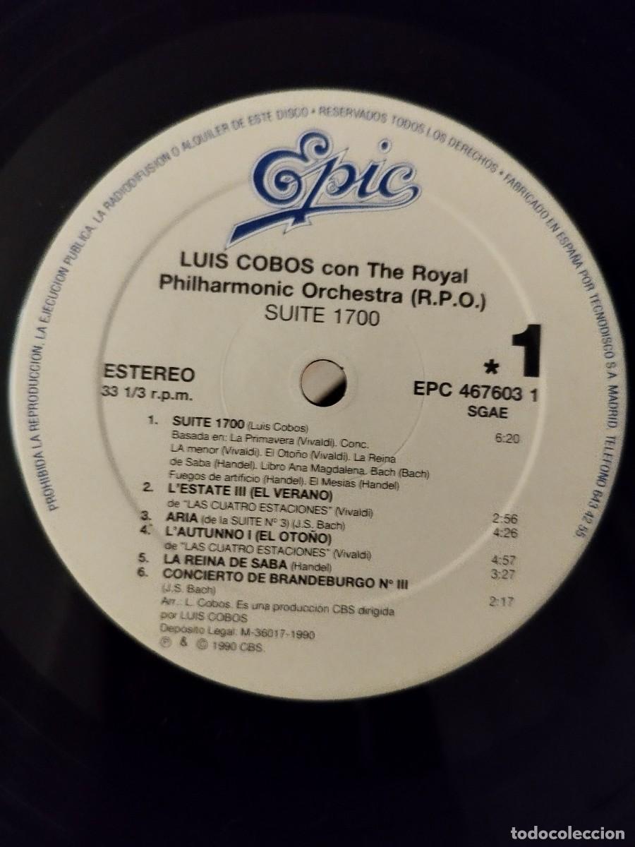 Discos de vinilo: Luis Cobos, suite 1700. Vinilo Lp. - Foto 2