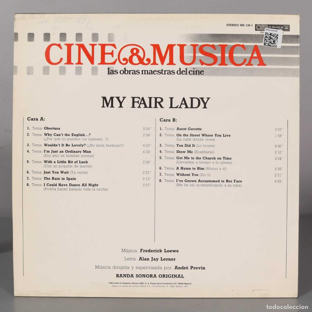 Discos de vinilo: LP. MY FAIR LADY SALVAT - Foto 2