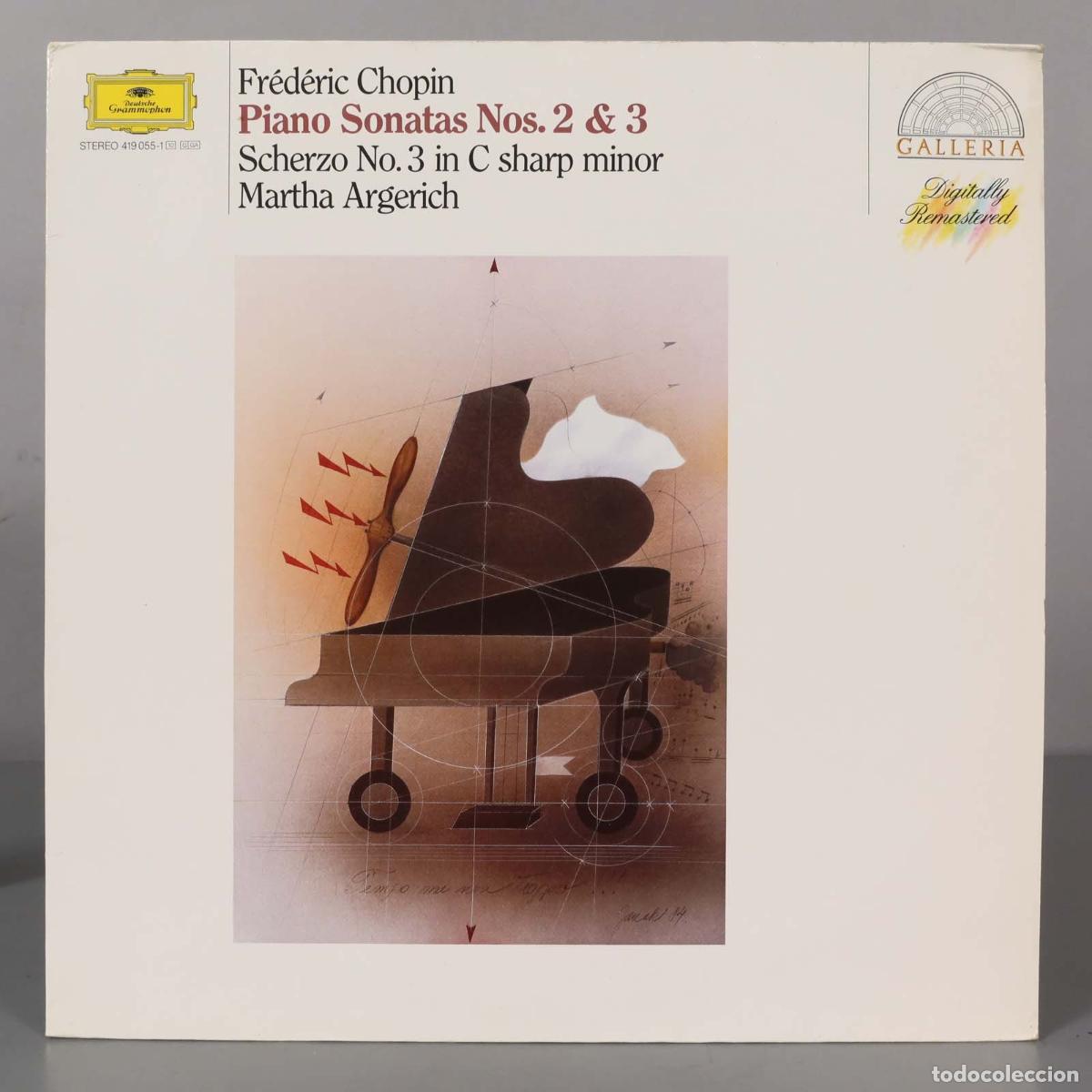 Discos de vinil: LP. Chopin, Martha Argerich &ndash; Klaviersonaten Nr. 2 and 3 / Scherzo Nr. 3 cis-moll