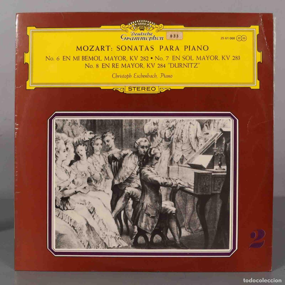 Discos de vinil: LP. MOZART SONATAS PARA PIANO KV 282 283 284 ESCHENBACH