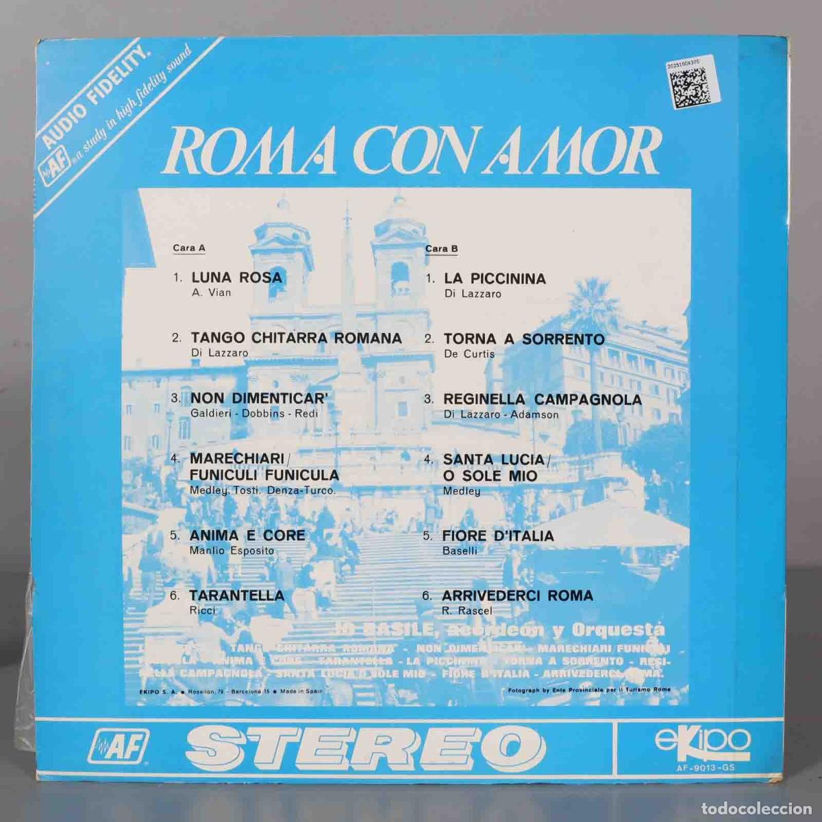 Discos de vinilo: LP. ROMA CON AMOR. BASILE - Foto 2