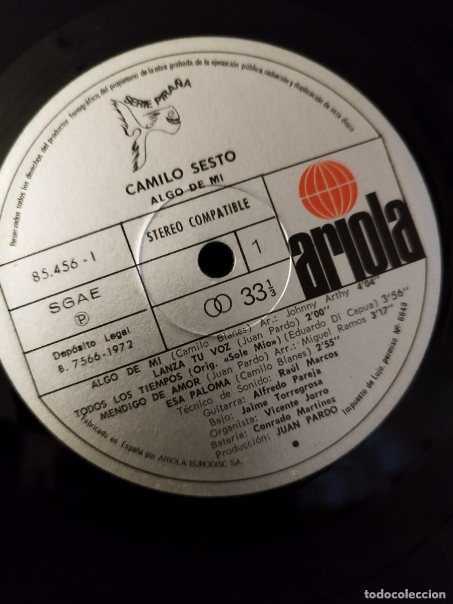 Discos de vinilo: Camilo Sesto &ndash; Algo De Mi. Vinilo Lp. - Foto 2