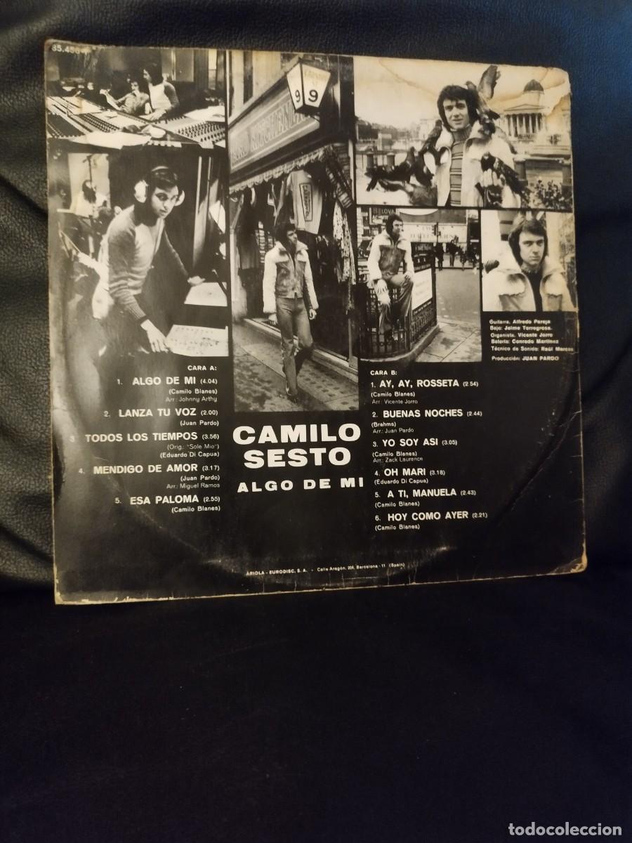 Discos de vinilo: Camilo Sesto &ndash; Algo De Mi. Vinilo Lp. - Foto 3