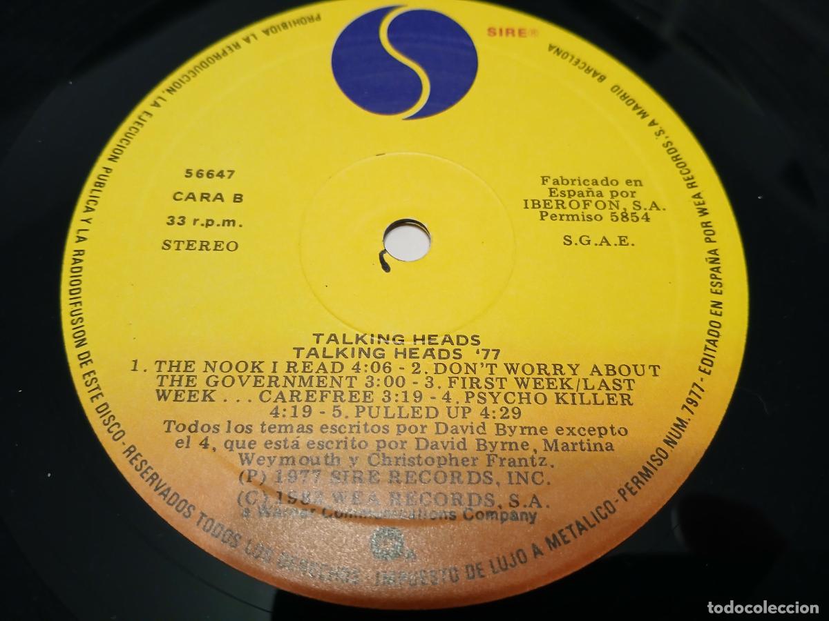 Discos de vinilo: TALKING HEADS-TALKING HEADS- (1983) LP DISCO VINILO - Foto 2