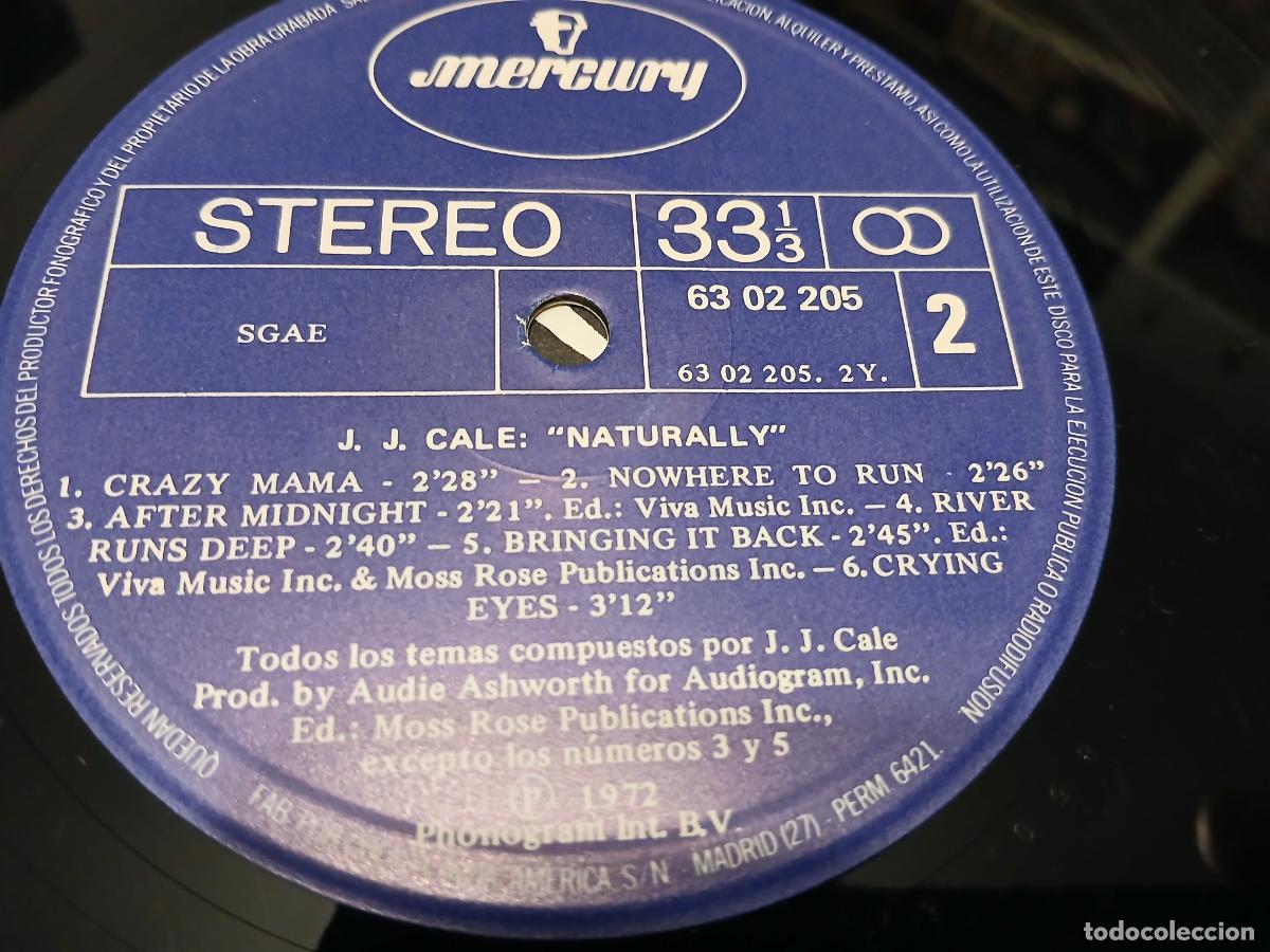 Discos de vinilo: J. J. CALE -NATURALLY- LP DISCO VINILO - Foto 3