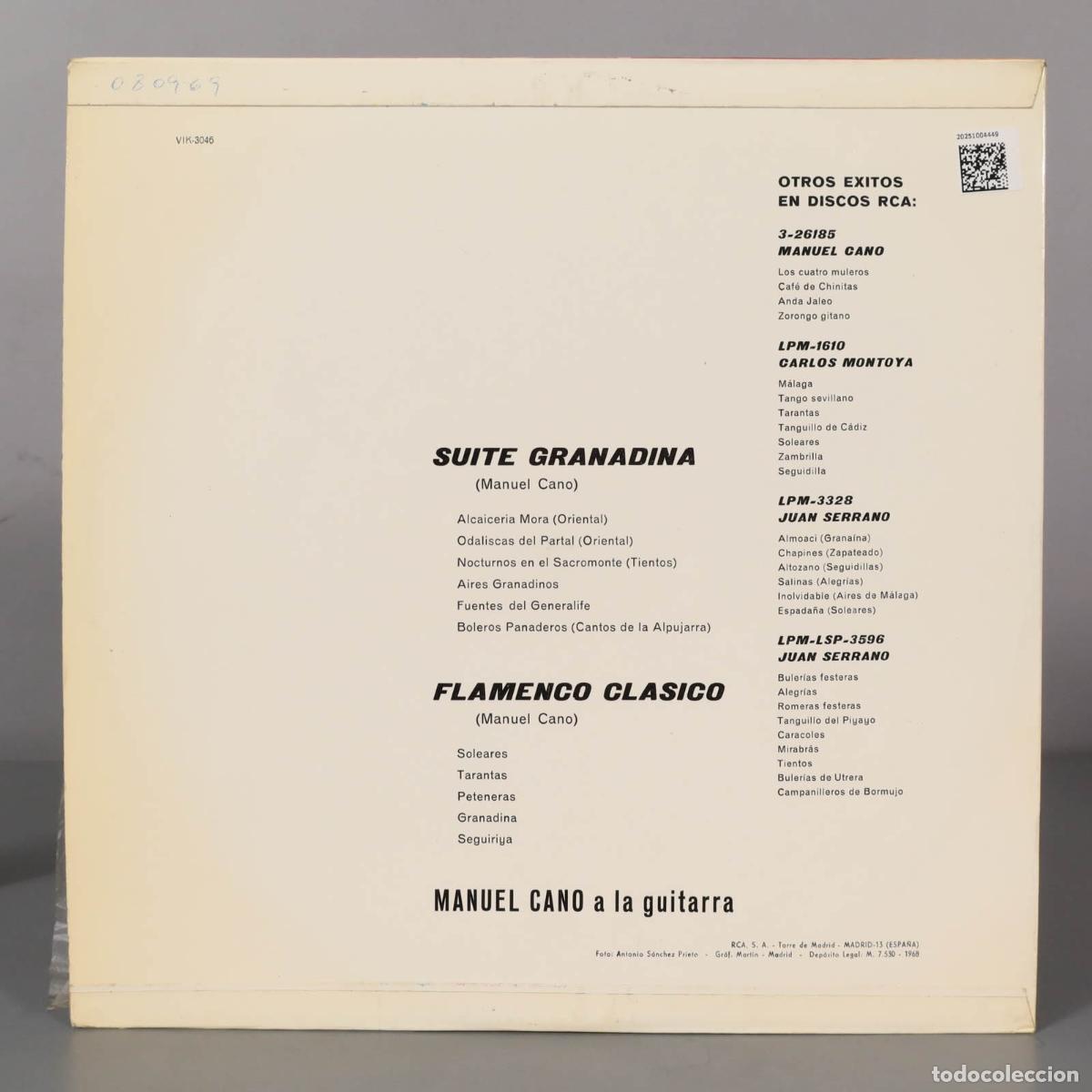 Discos de vinilo: LP. Manuel Cano &ndash; Suite Granadina - Foto 2