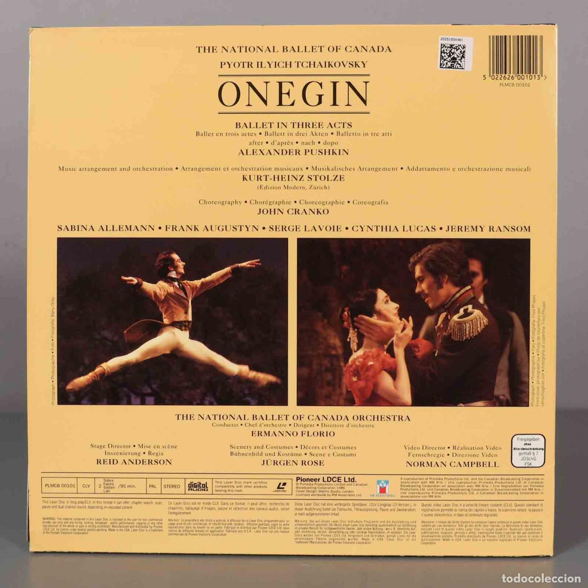 Discos de vinilo: LASERDISC. ONEGIN. TCHAIKOVSKY CRANKO - Foto 2