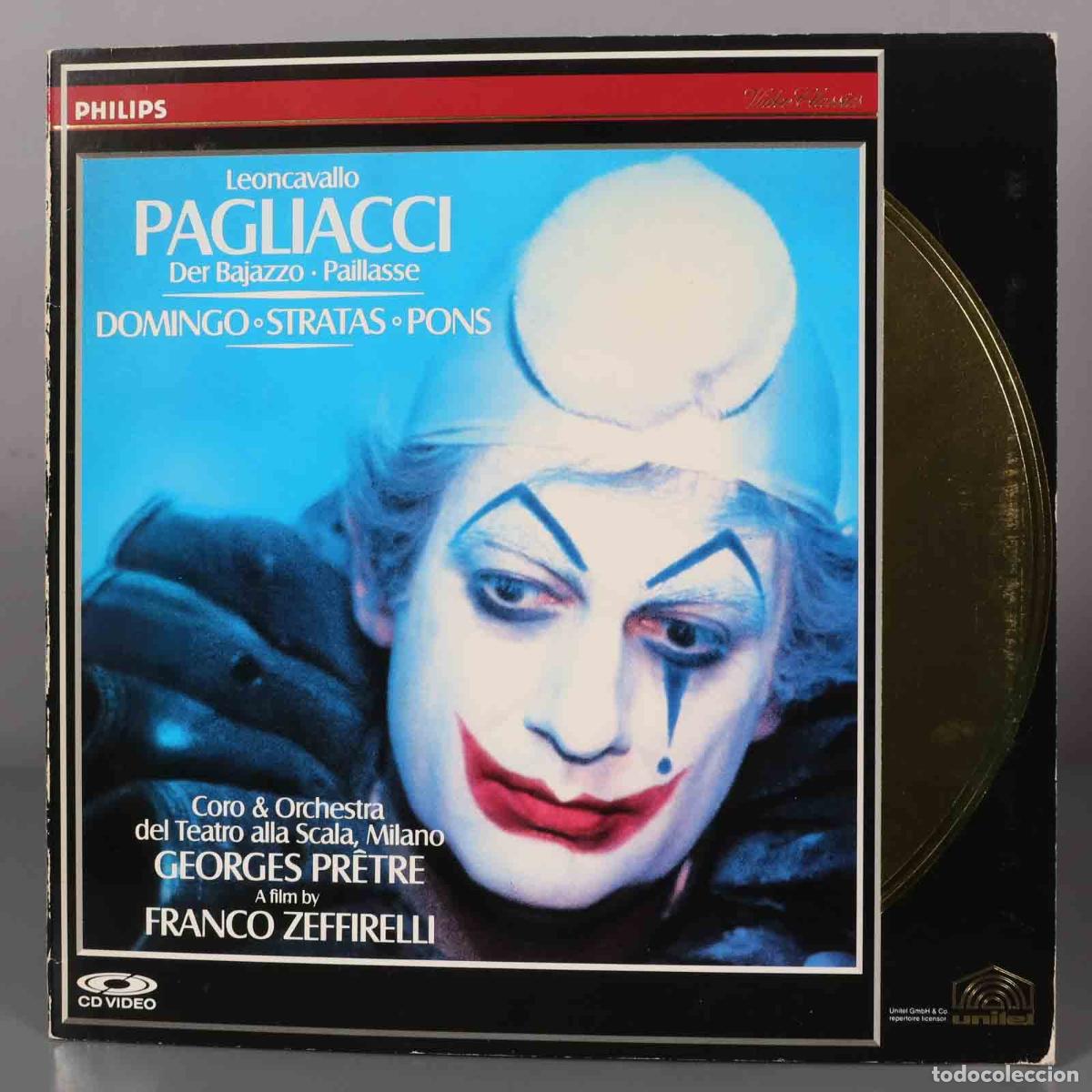 Discos de vinil: LASERDISC. Georges Pr&ecirc;tre &ndash; Pagliacci. LEONCAVALLO. PAGLIACCI