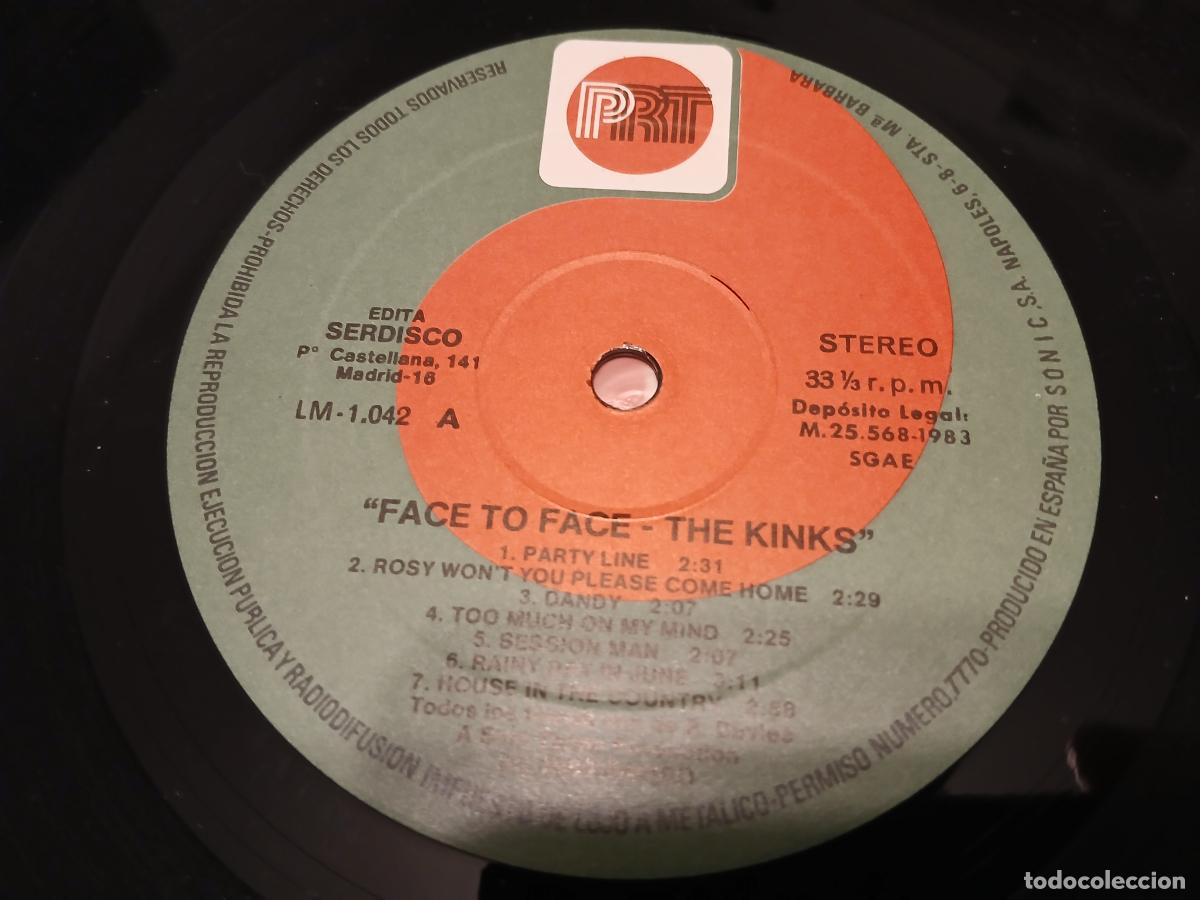Discos de vinilo: THE KINKS -FACE TO FACE- (1983) LP DISCO VINILO - Foto 2