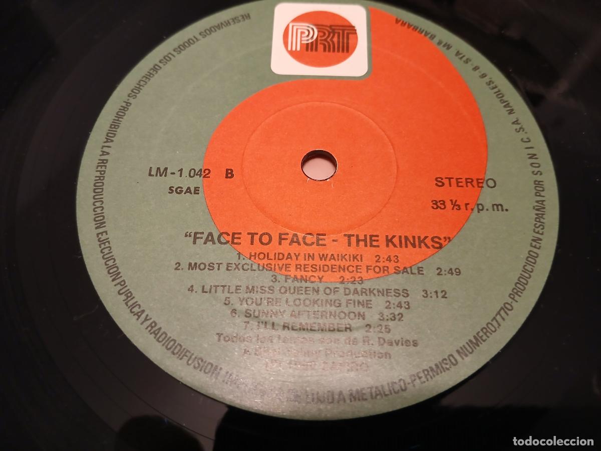 Discos de vinilo: THE KINKS -FACE TO FACE- (1983) LP DISCO VINILO - Foto 3