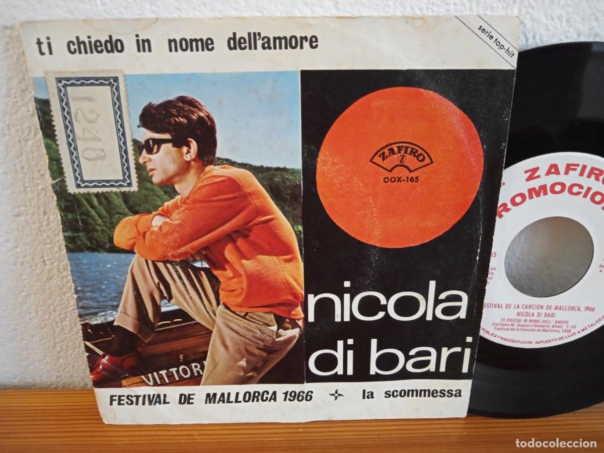 Dischi in vinile: Single - NICOLA DI BARI- Ti chiedo in nome dell'amore + 1 - ZAFIRO - PROMO - * PEDIDO MINIMO 6 &euro; *