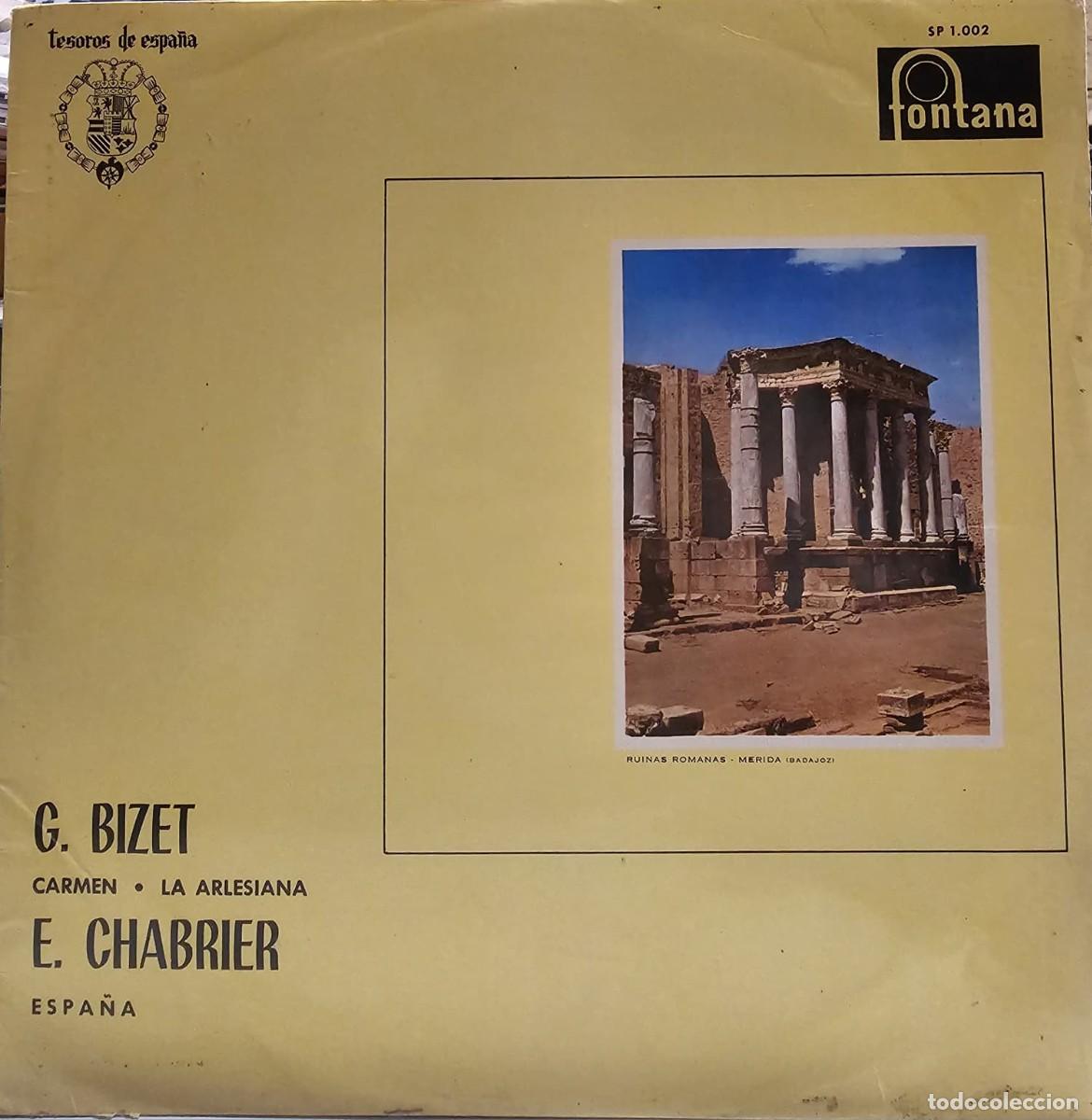 Vinyl records: Vinilo Tesoros de Espa&ntilde;a G. Bizet E. Chabrier