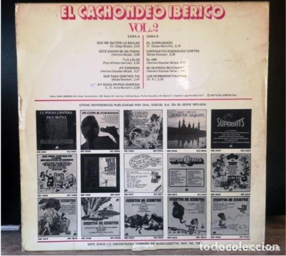 Discos de vinilo: EL CACHONDEO IB&Eacute;RICO Vol. 2 - Foto 2