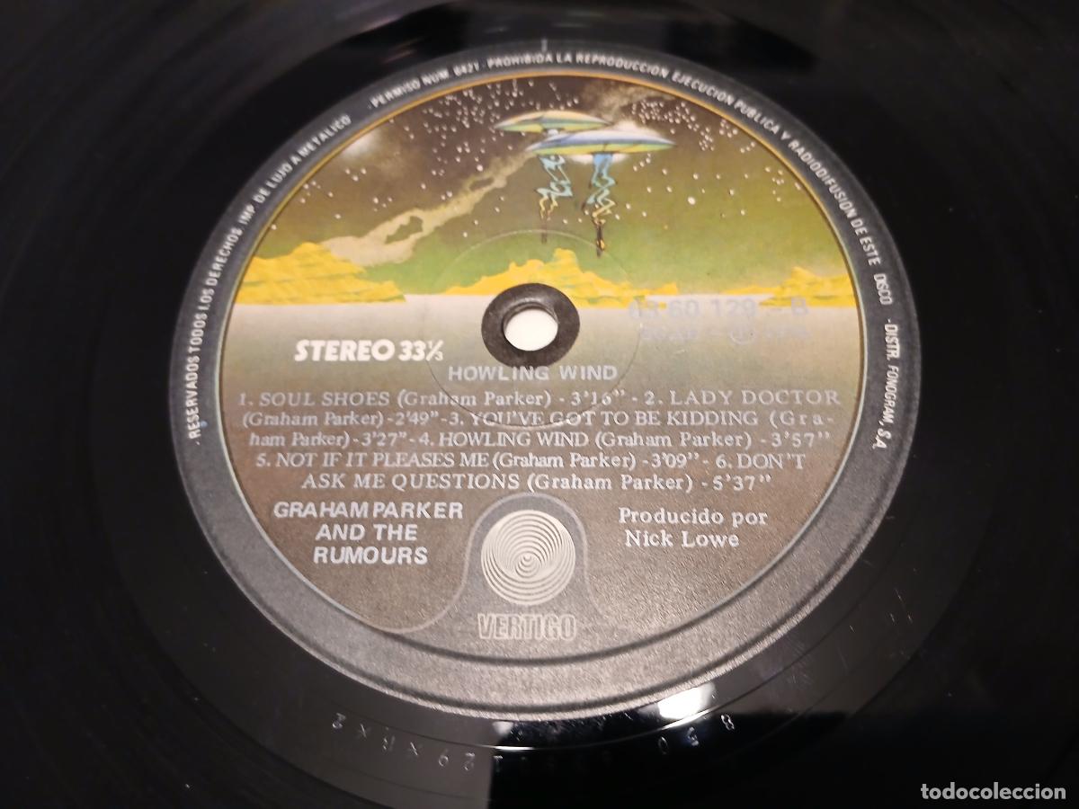 Discos de vinilo: GRAHAM PARKER -HOWLIN WIND- (1977) LP DISCO VINILO - Foto 2