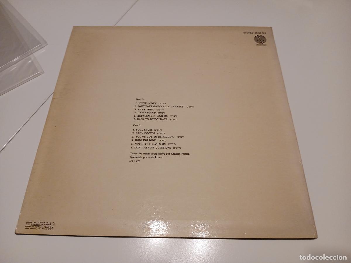 Discos de vinilo: GRAHAM PARKER -HOWLIN WIND- (1977) LP DISCO VINILO - Foto 6