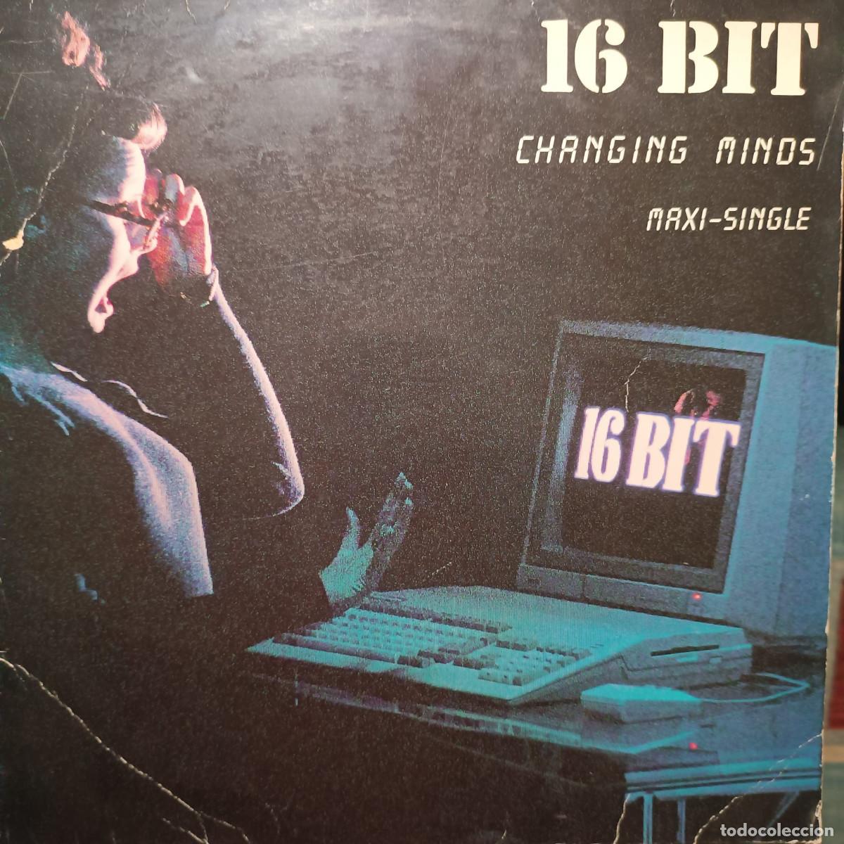 Discos de vinilo: 16 BIT &ndash; Changing Minds MAXI SINGLE 1987 - Foto 1