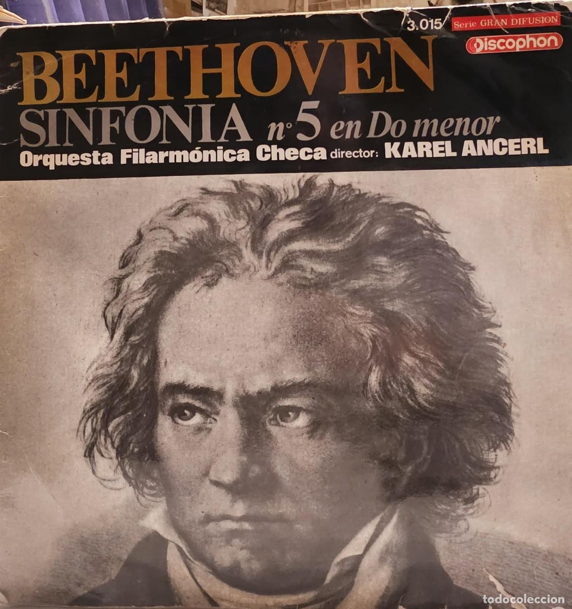 Discos de vinilo: Vinilo Beethoven Sinfon&iacute;a No. 5 Discophon - Foto 1