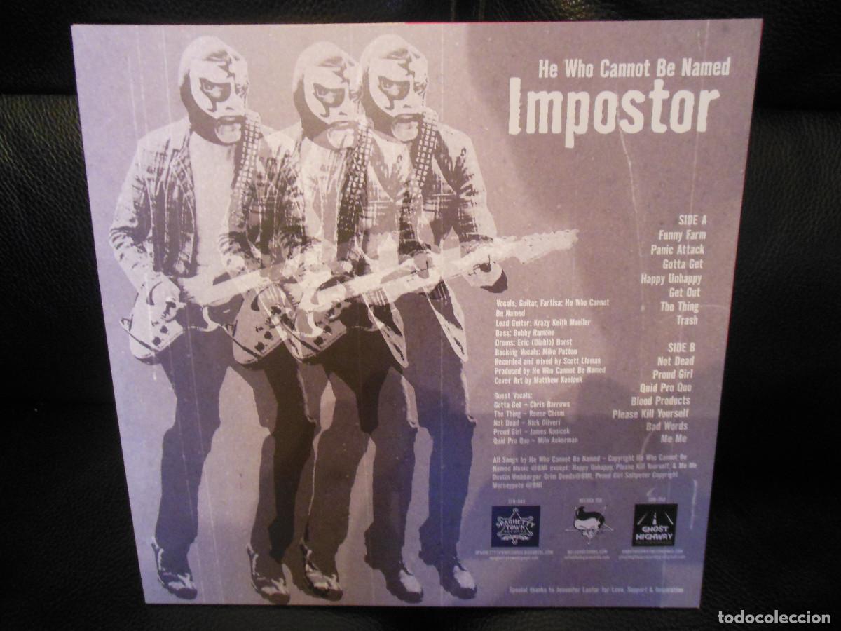 Discos de vinilo: LP HE WHO CANNOT BE NAMED - IMPOSTOR 2023 + INSERT - Foto 2