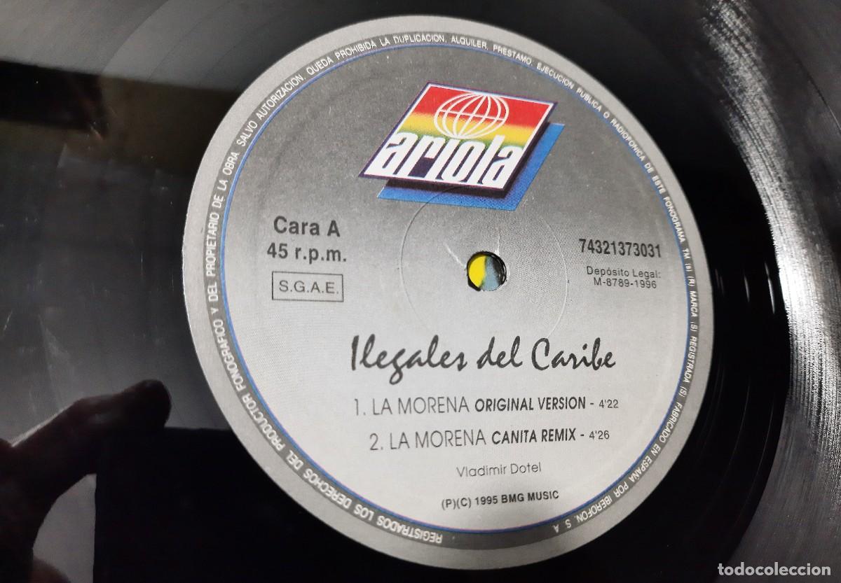 Discos de vinilo: Ilegales del caribe - La morena - Foto 3