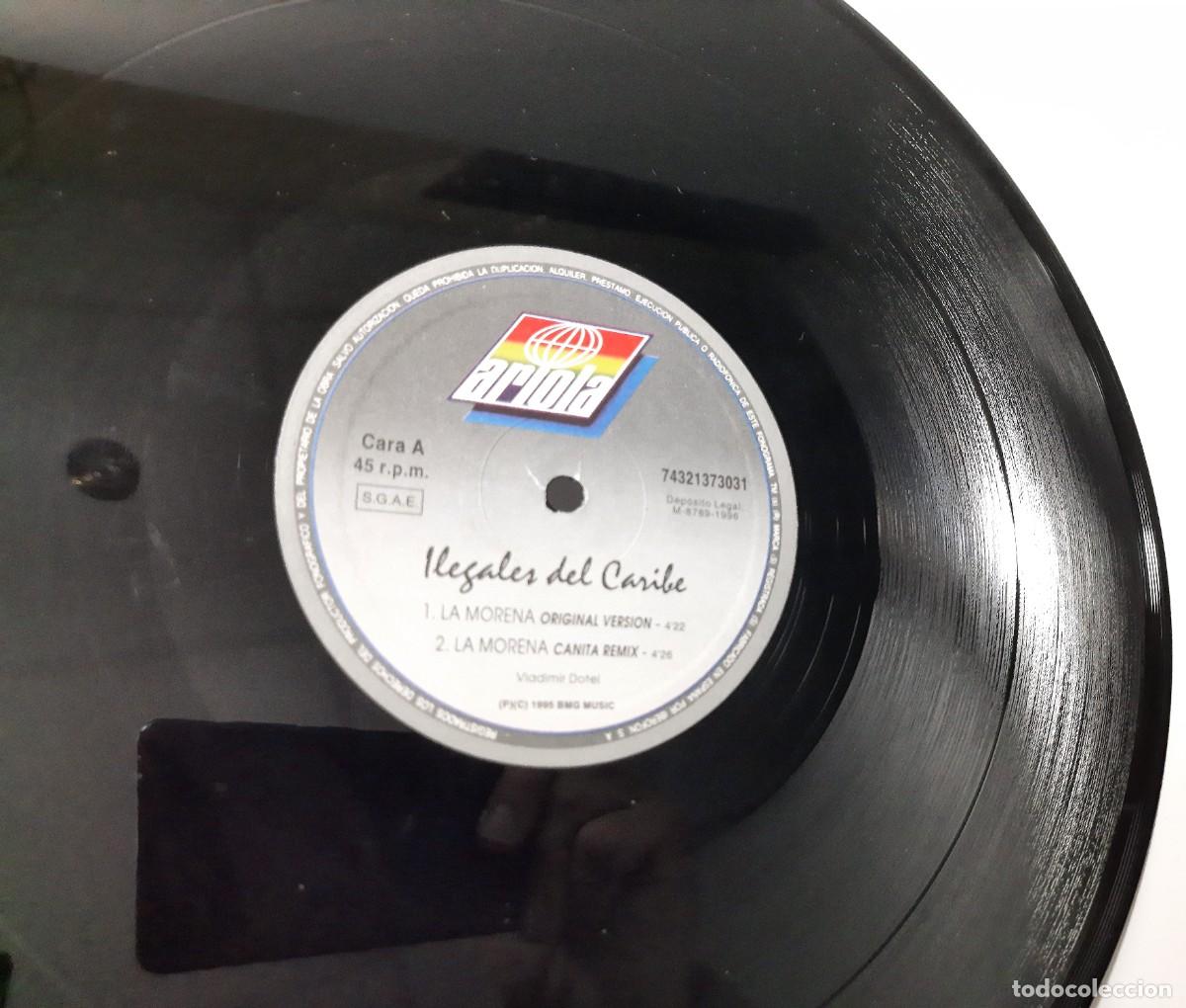 Discos de vinilo: Ilegales del caribe - La morena - Foto 5