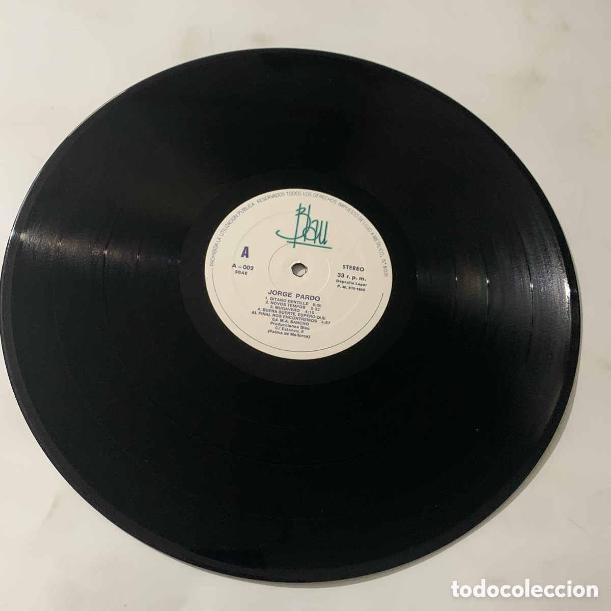 Discos de vinilo: lp Jorge Pardo edicion espa&ntilde;ola de 1982 - Foto 5