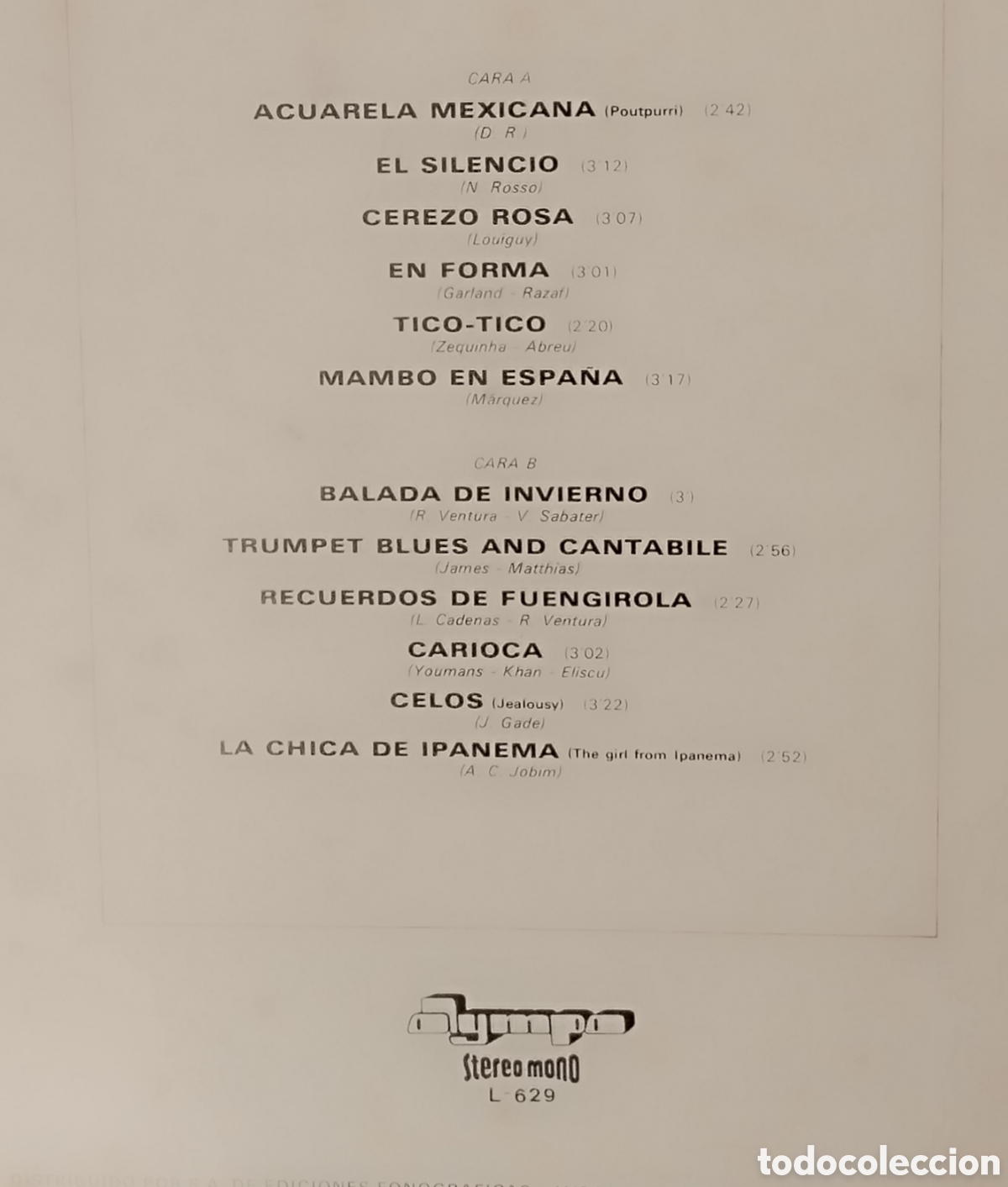 Discos de vinilo: RUDY VENTURA INTERNACIONAL - Foto 2