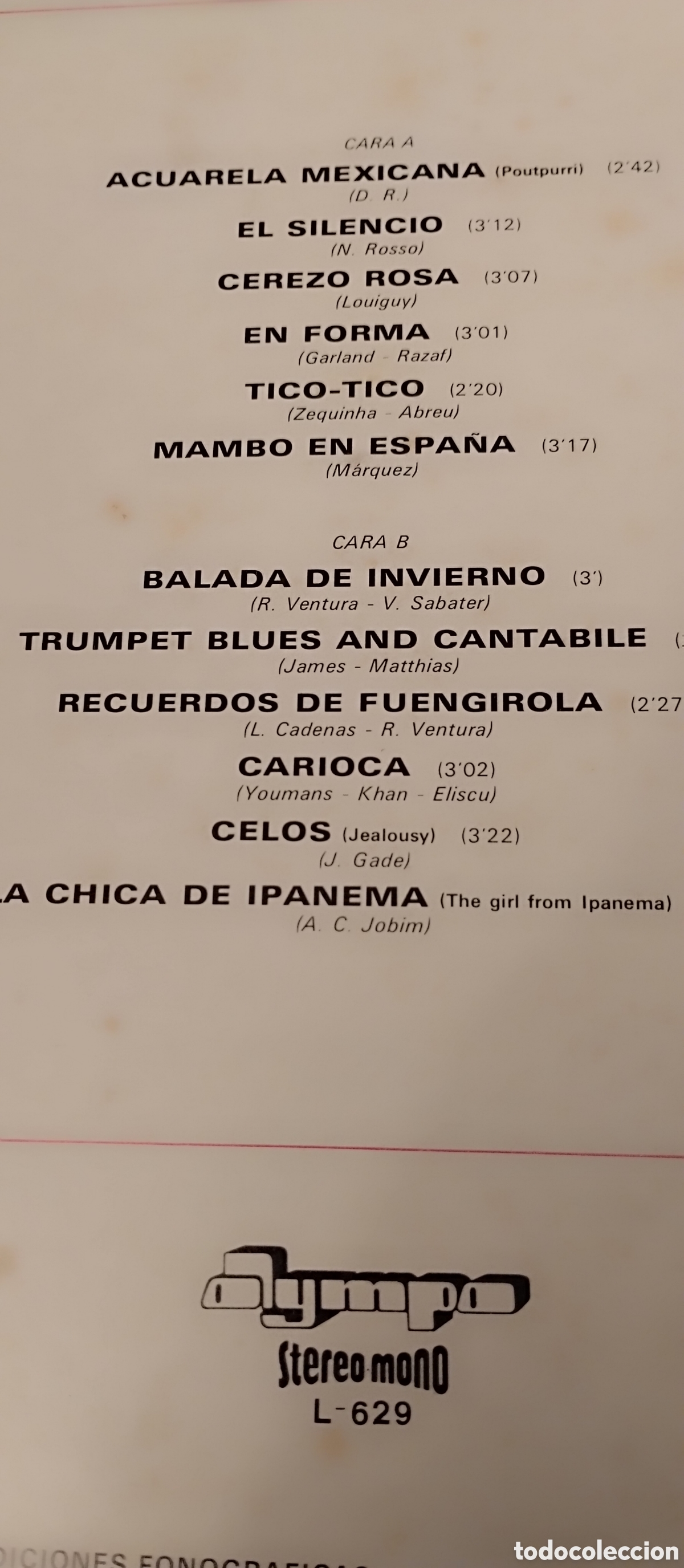 Discos de vinilo: RUDY VENTURA INTERNACIONAL - Foto 3