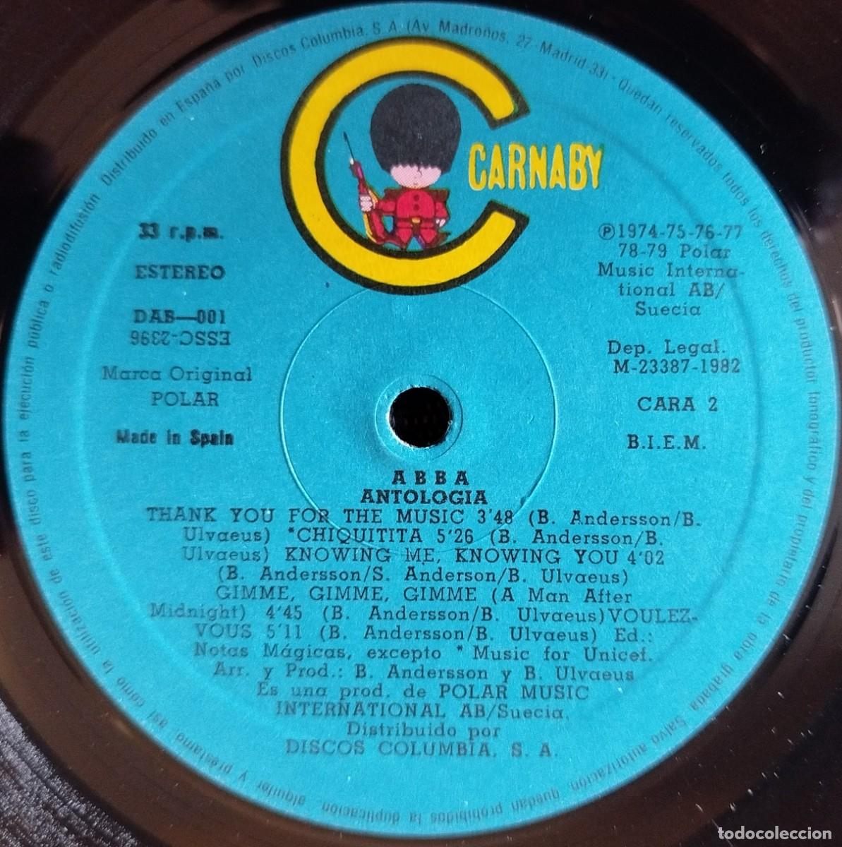 Discos de vinilo: ABBA ** Antolog&iacute;a ** VINILO LP 1982 - Foto 4