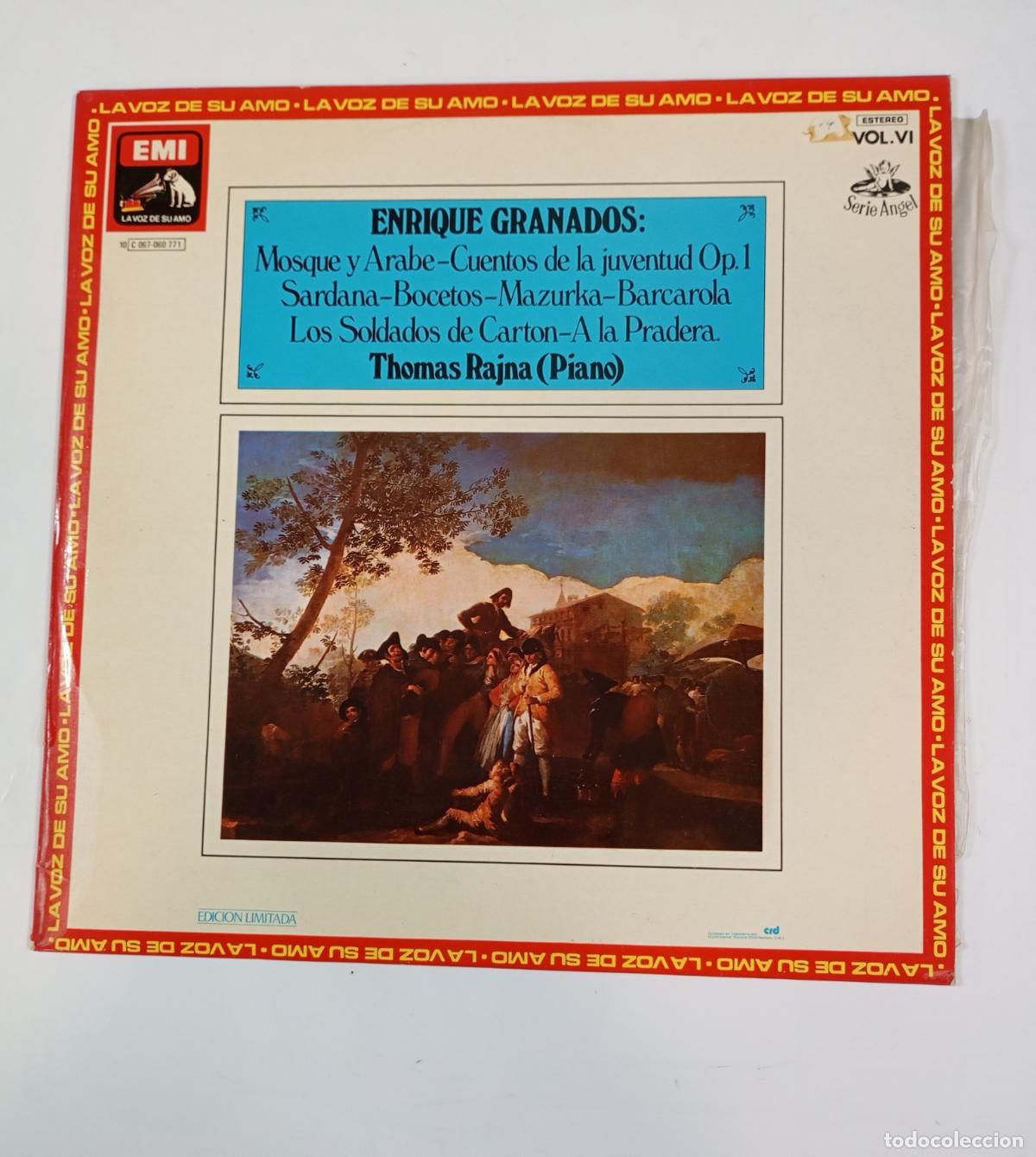 Dischi in vinile: Enrique Granados Piano: Thomas Rajna &ndash; La Obra Completa Para Piano - Vol. VII. LP. TDKDA70