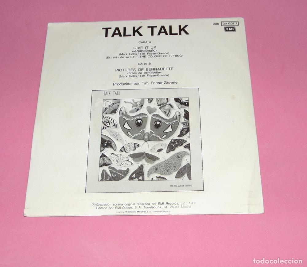 Discos de vinilo: TALK TALK &ndash; Give It Up - SINGLE 1986 - Foto 2