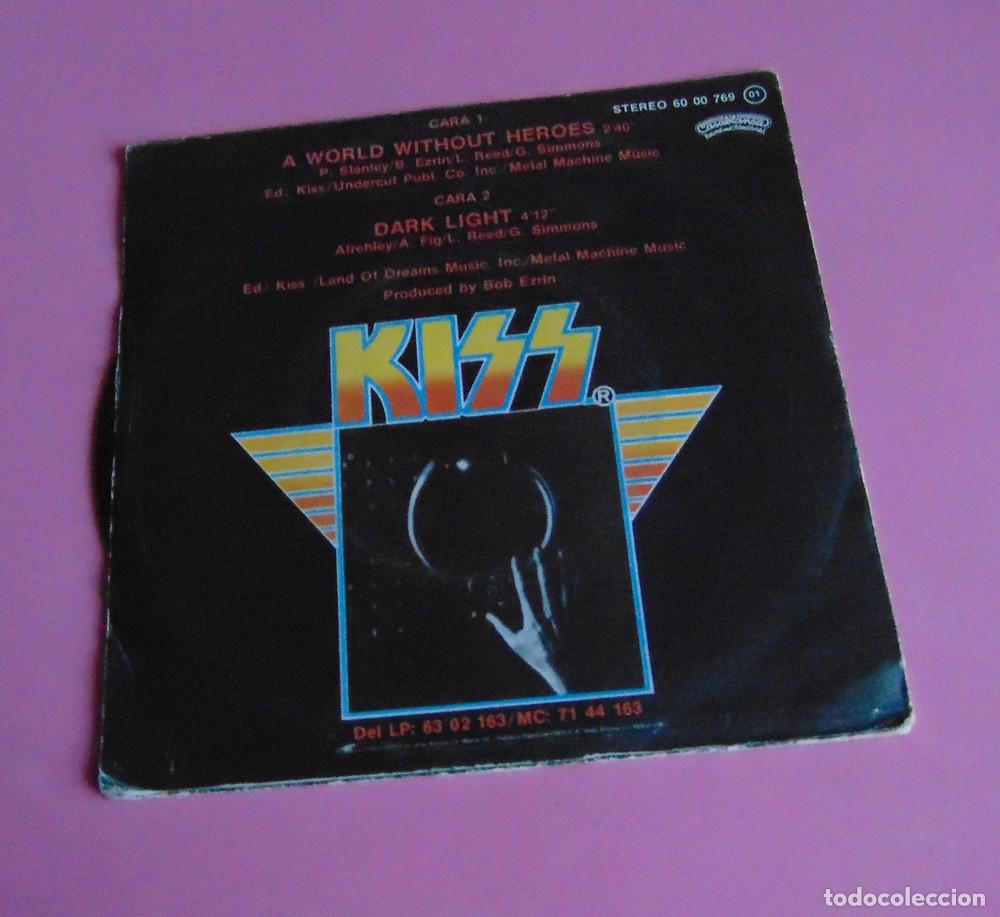 Discos de vinilo: KISS &lrm;&ndash; A World Without Heroes - SINGLE 1981 - Foto 2