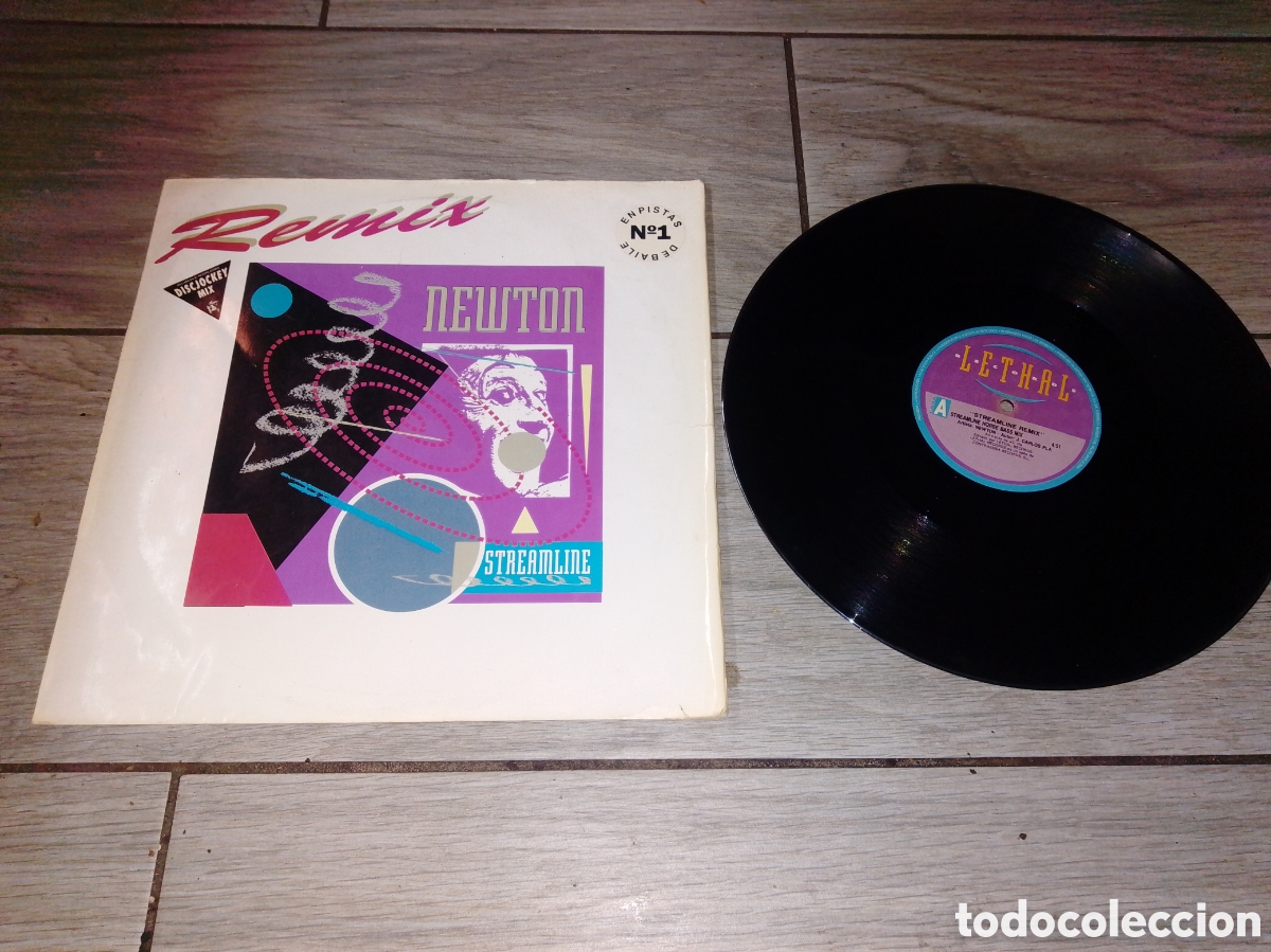 Discos de vinilo: NEWTON - STREAMING REMIX - MAXI - SPAIN - LETHAL - LV - - Foto 1