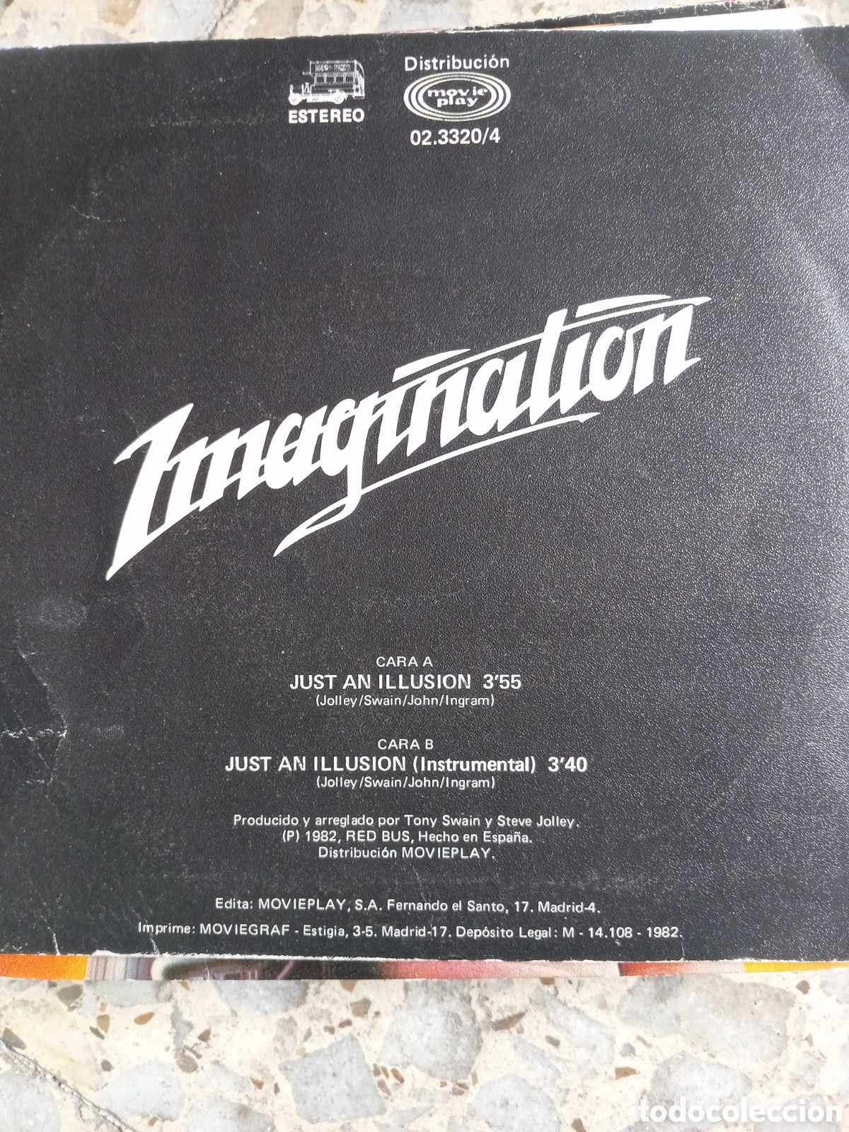 Discos de vinilo: SGL IMAGINATION JUST AN ILLUSION 1982 - Foto 2