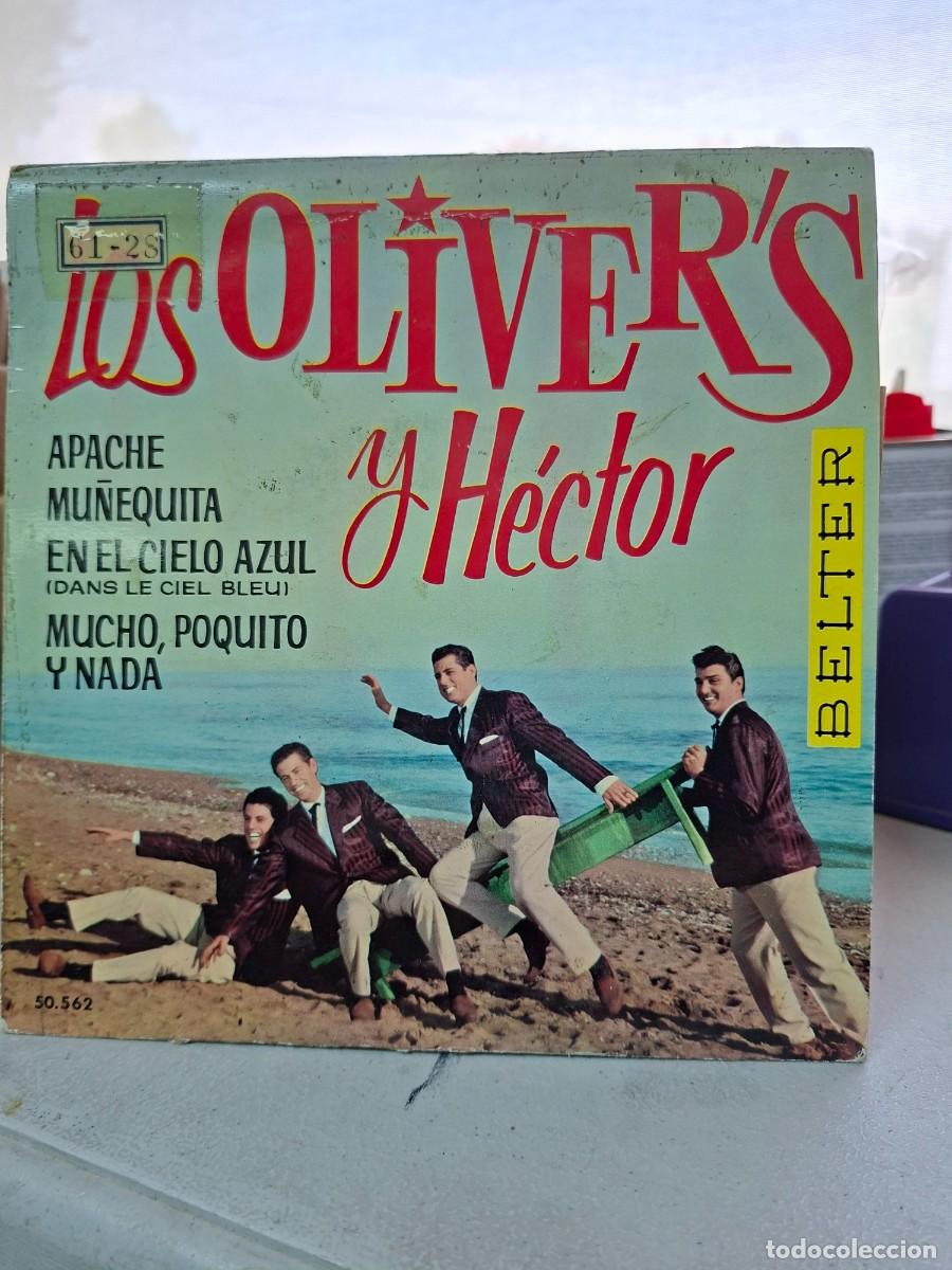 Discos de vinilo: LOS OLIVERS Y HECTOR - APACHE - EP DE VINILO - CAJA 45 - Foto 1
