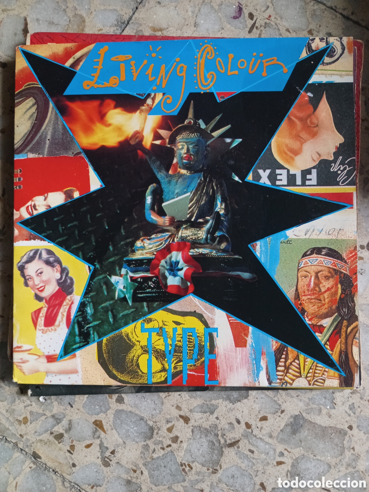 Discos de vinilo: SGL LIVING COLOUR TYPE 1990 HOLANDA - Foto 1