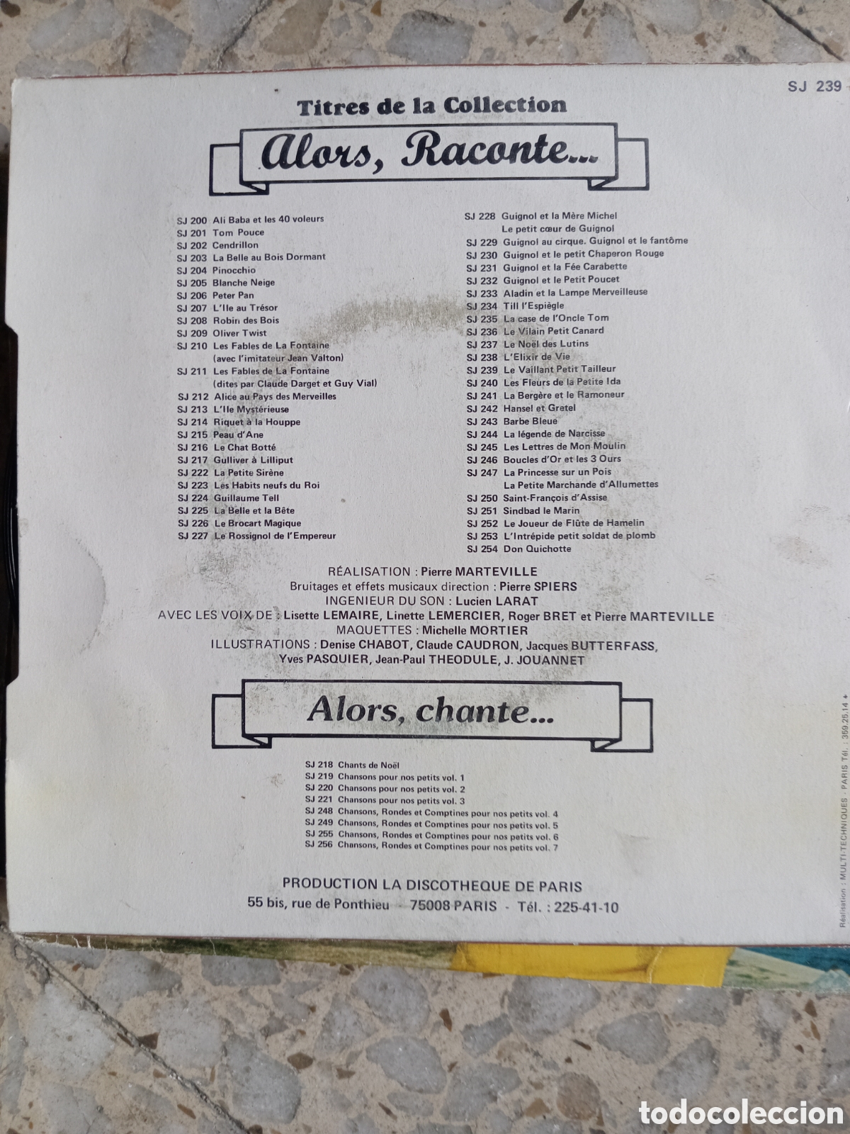 Discos de vinilo: SGL LE VAILLANT PETIT TAILLEUR FRANCIA - Foto 2