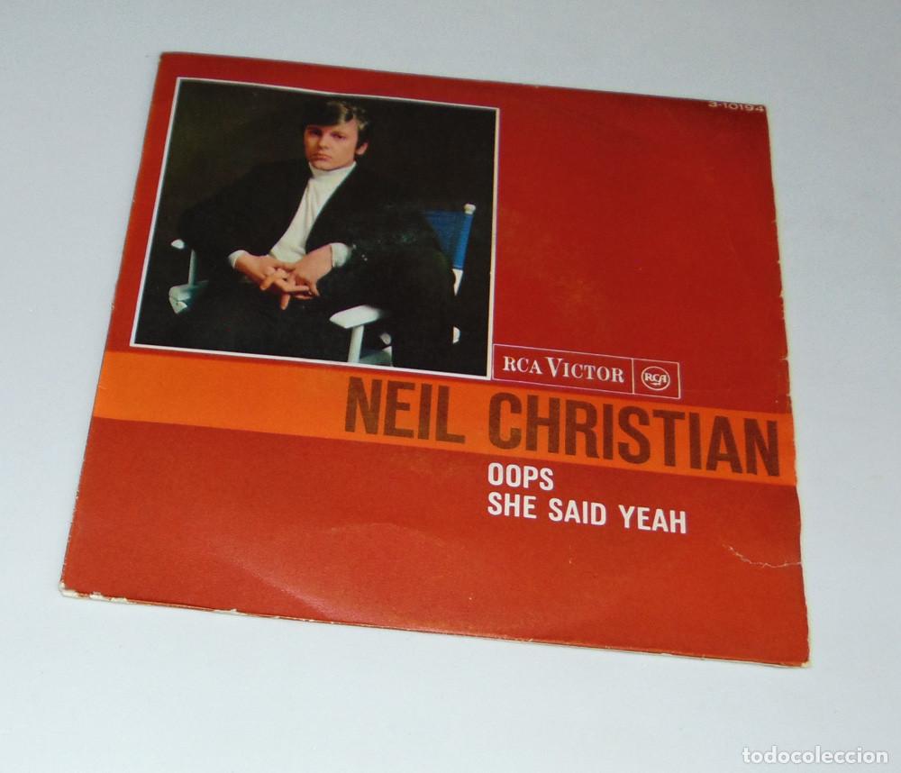 Discos de vinilo: NEIL CHRISTIAN - OOPS/SHE SAID YEAH - SINGLE ESPA&Ntilde;OL 1966 - Foto 1