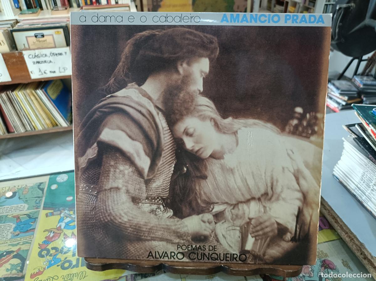 Discos de vinilo: Amancio Prada - A dama e o cabaleiro - LP. sello Ariola 1987 - Foto 1