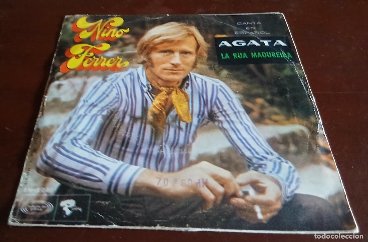Discos de vinilo: NINO FERRER - AGATA - SINGLE - 1969 - Foto 2