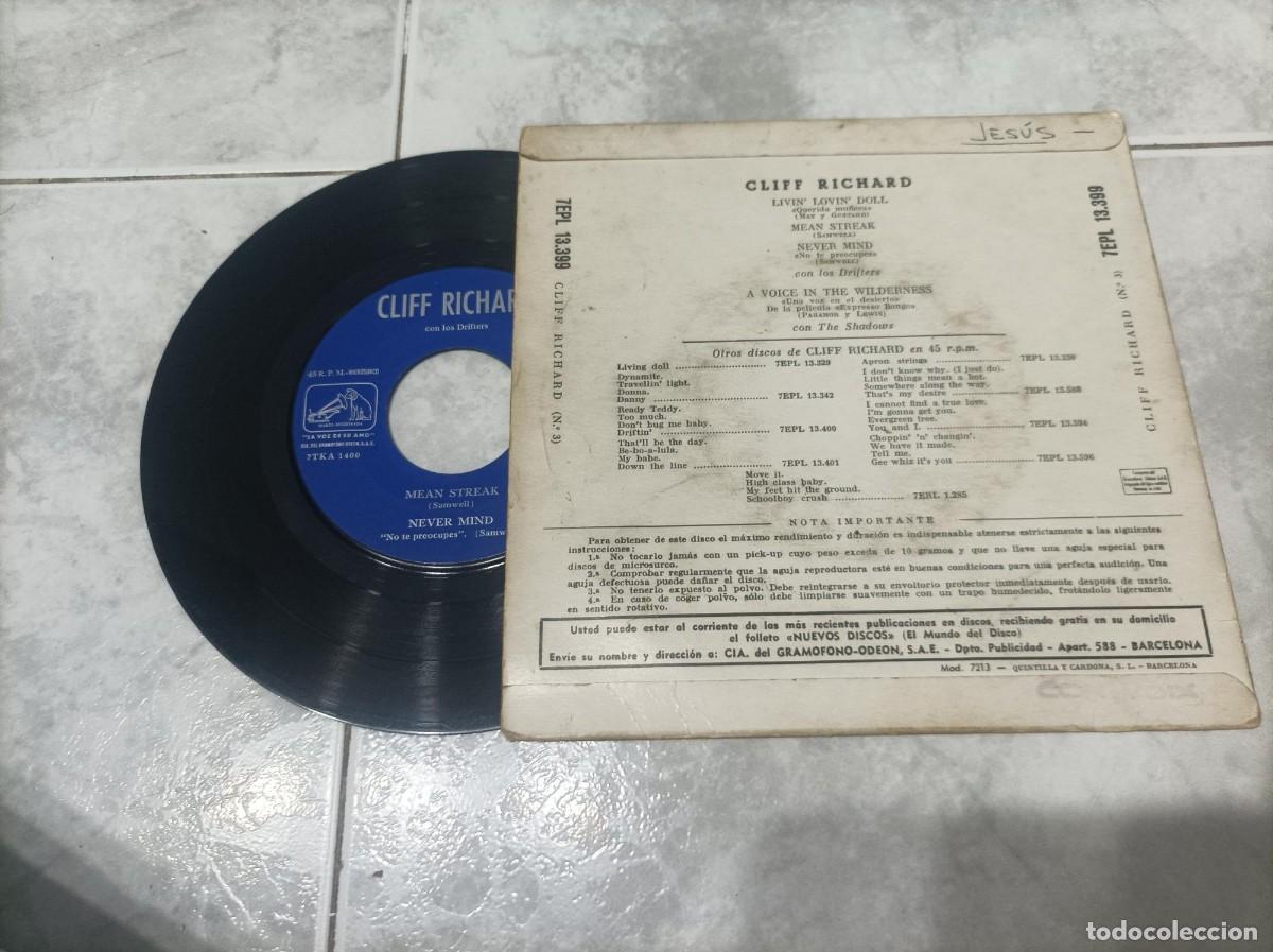 Discos de vinilo: Expresso bongo ep Cliff Richard - Foto 2