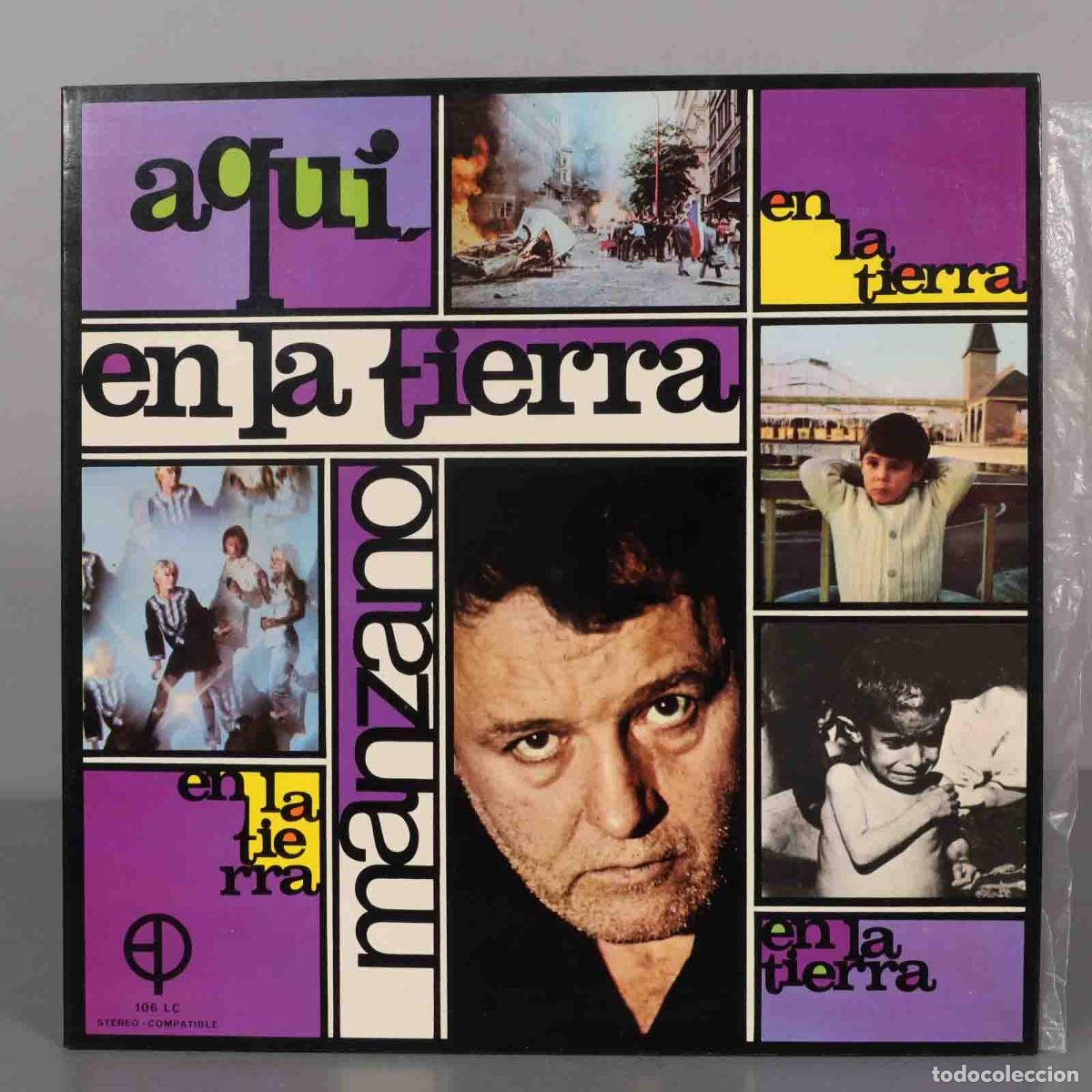 Discos de vinil: LP. M. Manzano &ndash; Aqui En la Tierra