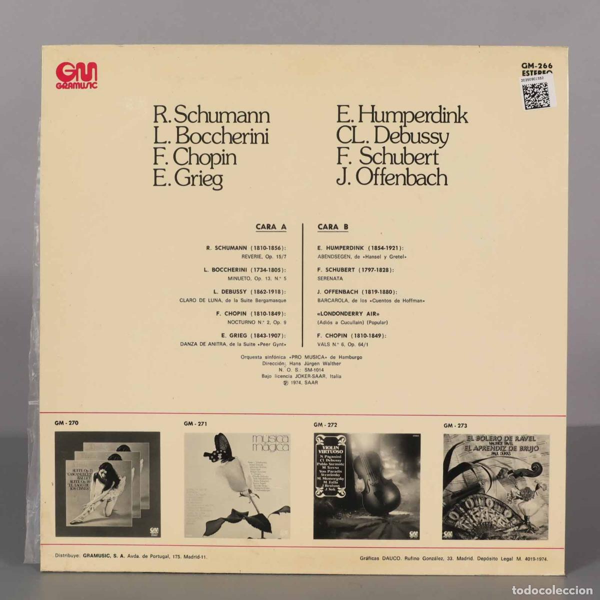 Discos de vinilo: LP. SCHUMANN. BOCCHERINI CHOPIN GRIEG - Foto 2