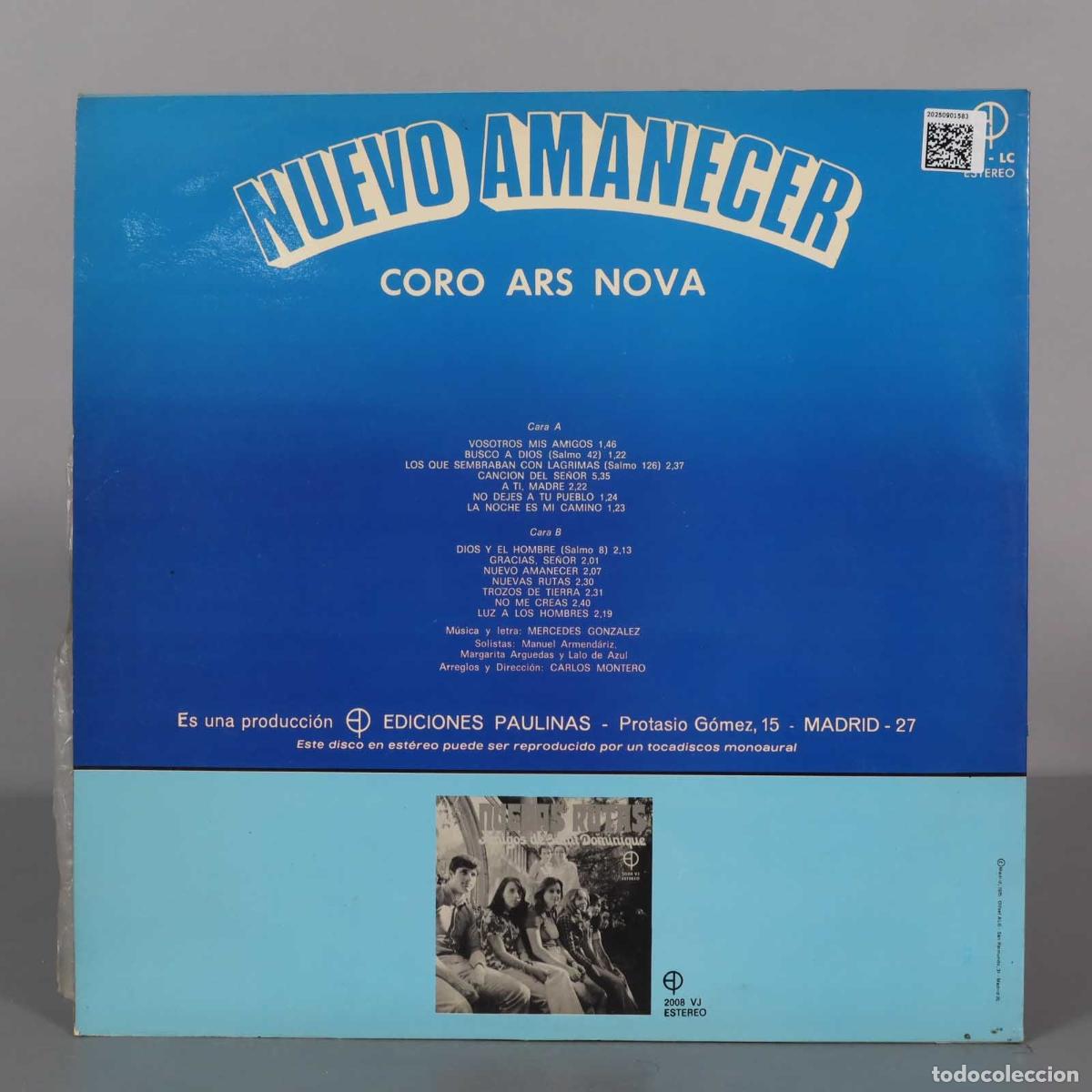 Discos de vinilo: LP. Coro Ars Nova &ndash; Nuevo Amanecer - Foto 2