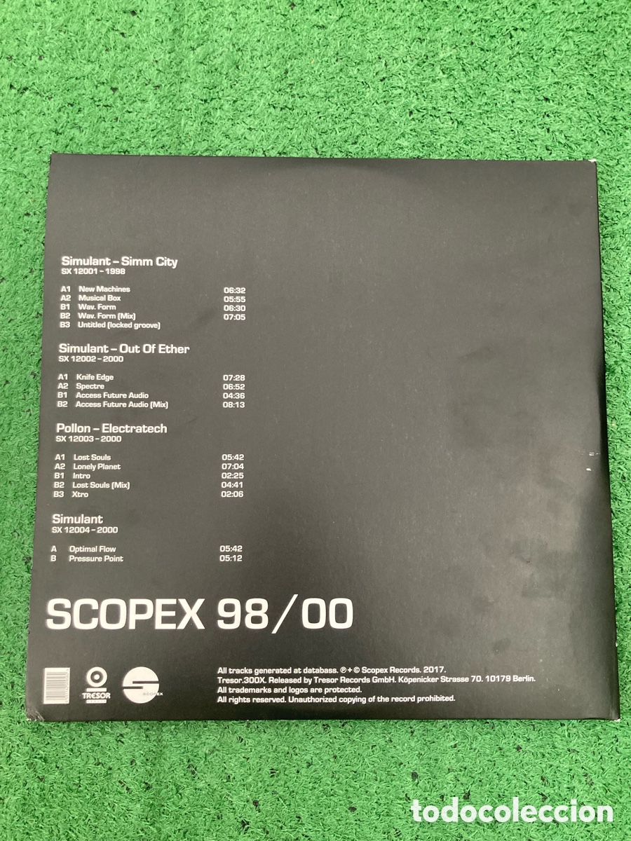 Discos de vinilo: Scopex 98/00 Re Tresor - Foto 4